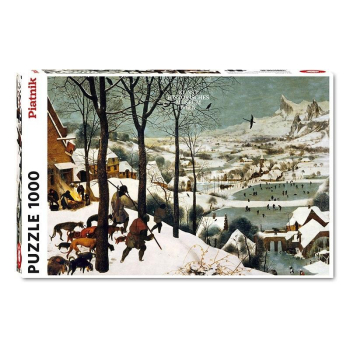 Puzzle 1000 - Brueghel, Myśliwi na śniegu PIATNIK